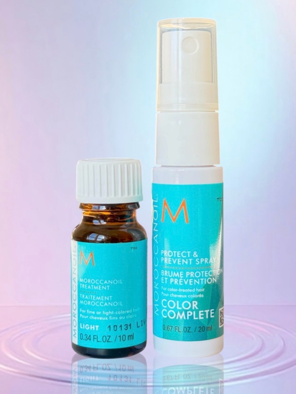MoroccanOil Protect & Prevent Spray & Light Treatment Oil Bundle 2pc Set